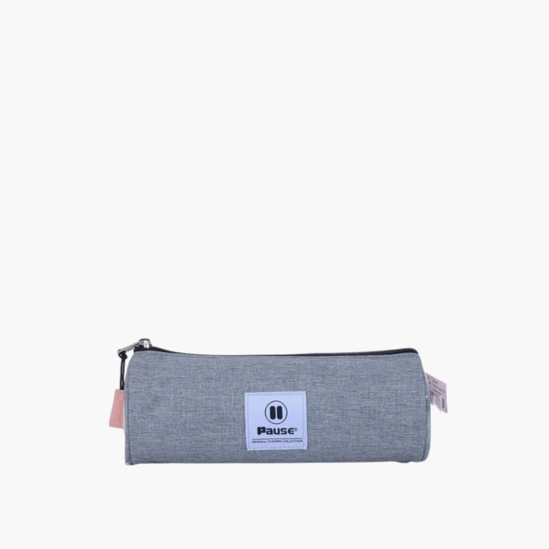 PAUSE Gray Pencil Pouch for Kids